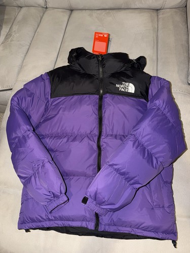 North face purple nuptse - face,